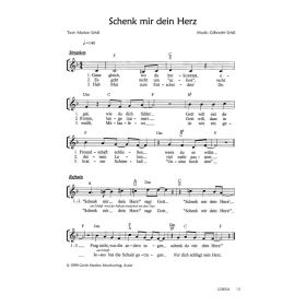Produktbild des Artikels Noten - Download Schenk mir dein Herz