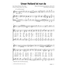 Produktbild des Artikels Noten - Download Unser Heiland ist nun da / Hark the Heralds Angel sing