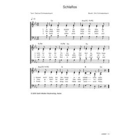 Produktbild des Artikels Noten - Download Schlaflos