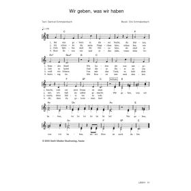 Produktbild des Artikels Noten - Download Wir geben, was wir haben