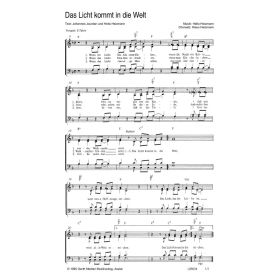Produktbild des Artikels Noten - Download Das Licht kommt in die Welt