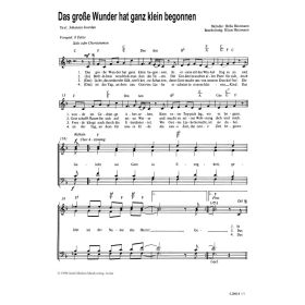 Produktbild des Artikels Noten - Download Das große Wunder hat ganz klein begonnen