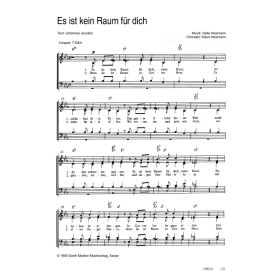 Produktbild des Artikels Noten - Download Es ist kein Raum für dich