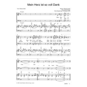 Produktbild des Artikels Noten - Download Mein Herz ist so voll Dank