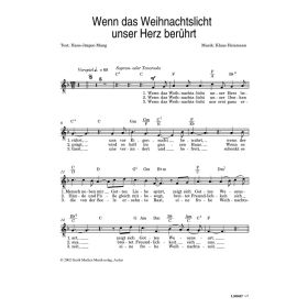Produktbild des Artikels Wenn das Weihnachtslicht unser Herz berührt (Noten - Download)