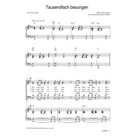 Produktbild des Artikels Noten - Download Tausendfach besungen