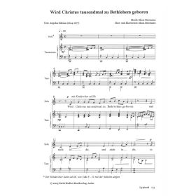 Produktbild des Artikels Noten - Download Wird Christus tausendmal zu Bethlehem