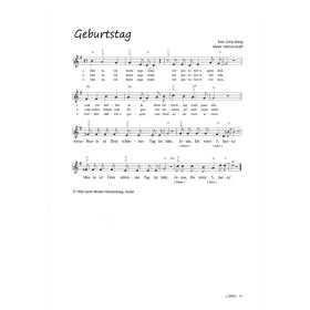 Produktbild des Artikels Noten - Download Geburtstag