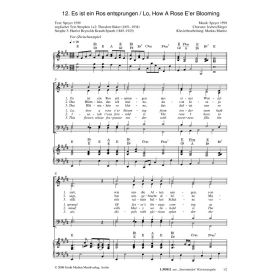 Produktbild des Artikels Noten - Download Es ist ein Ros entsprungen / Lo, How A Rose E'er Blooming