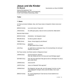Produktbild des Artikels Noten - Download Jesus und die Kinder (Szenentexte)