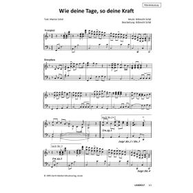 Produktbild des Artikels Wie deine Tage, so deine Kraft (Tasteninstrument) (Noten - Download)