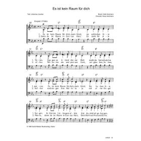Produktbild des Artikels Noten - Download Es ist kein Raum für dich