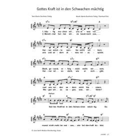 Produktbild des Artikels Noten - Download Gottes Kraft ist in den Schwachen mächtig