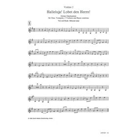 Produktbild des Artikels Noten - Download Halleluja! Lobet den Herrn (Violine 2)