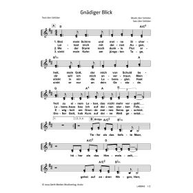 Produktbild des Artikels Noten - Download Gnädiger Blick