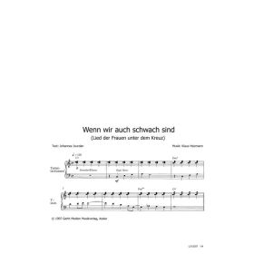 Produktbild des Artikels Noten - Download Wenn wir auch schwach sind