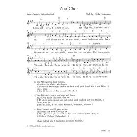 Produktbild des Artikels Noten - Download Zoo-Chor