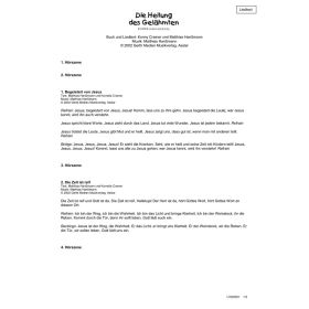 Produktbild des Artikels Noten - Download Die Heilung des Gelähmten (Liedtexte)