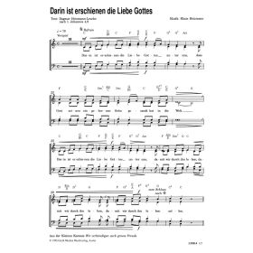 Produktbild des Artikels Noten - Download Darin ist erschienen die Liebe Gottes