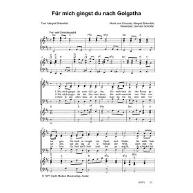 Produktbild des Artikels Noten - Download Für mich gingst du nach Golgatha