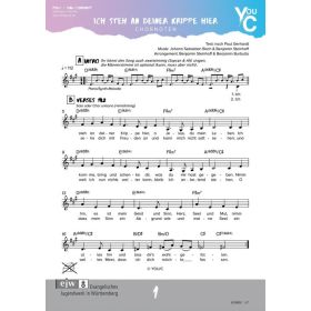 Produktbild des Artikels Noten - Download Ich steh an deiner Krippe hier
