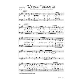 Produktbild des Artikels Noten - Download Wo der Frieden ist