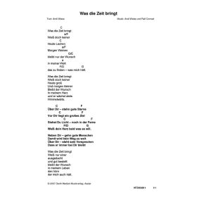 Produktbild des Artikels Noten - Download Was die Zeit bringt