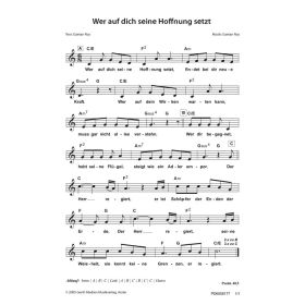 Produktbild des Artikels Noten - Download Wer auf dich seine Hoffnung setzt