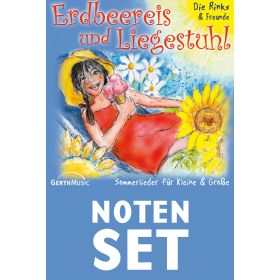 Erdbeereis und Liegestuhl (Noten-Set)