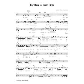 Produktbild des Artikels Noten - Download Der Herr ist mein Hirte