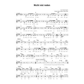 Produktbild des Artikels Noten - Download Nicht viel reden
