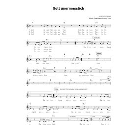 Produktbild des Artikels Noten - Download Gott unermesslich