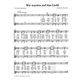 Produktbild des Artikels Wir warten auf das Licht (Noten - Download)