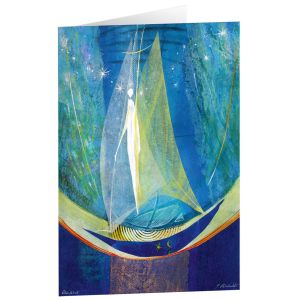Produktbild des Artikels Kunstkarten "Überfahrt" 5 Stk. (Schreibwaren)