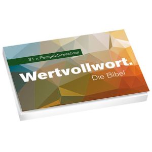 Produktbild des Artikels Wertvollwort. Die Bibel - 31x Perspektivwechsel (Schreibwaren)