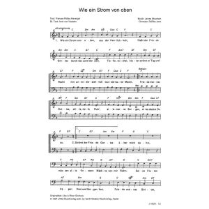 Produktbild des Artikels Wie ein Strom von oben / Like A River Glorious (Noten - Download)