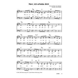 Produktbild des Artikels Herr, ich erhebe dich (Noten - Download)