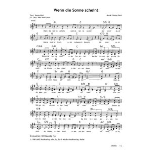 Produktbild des Artikels Wenn die Sonne scheint / Will Stand By You (Noten - Download)