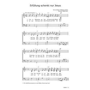 Produktbild des Artikels Erfüllung schenkt nur Jesus (Noten - Download)