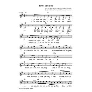 Produktbild des Artikels Einer von uns (Noten - Download)