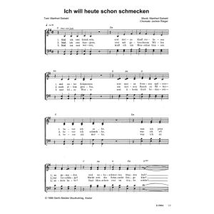 Produktbild des Artikels Ich will heute schon schmecken (Noten - Download)