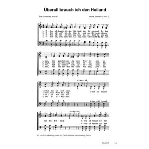 Produktbild des Artikels Überall brauch ich den Heiland (Noten - Download)