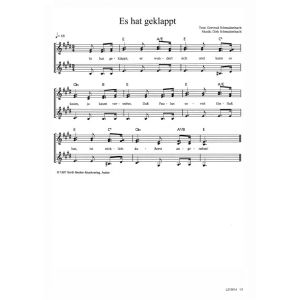 Produktbild des Artikels Es hat geklappt (Noten - Download)
