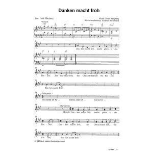 Produktbild des Artikels Danken macht froh (Noten - Download)