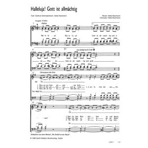 Produktbild des Artikels Halleluja! Gott ist allmächtig (Noten - Download)