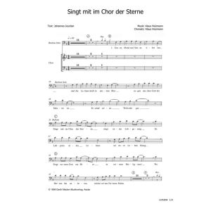 Produktbild des Artikels Singt mit im Chor der Sterne (Noten - Download)