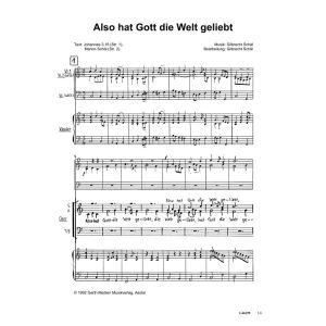 Produktbild des Artikels Also hat Gott die Welt geliebt (Noten - Download)