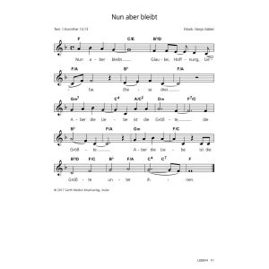 Produktbild des Artikels Nun aber bleibt (Noten - Download)