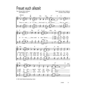 Produktbild des Artikels Freuet euch allezeit (Noten - Download)