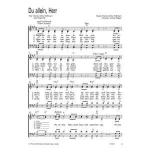 Produktbild des Artikels Du allein, Herr (Noten - Download)